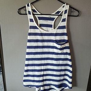 Caslon Scoop Neck Striped Tank Top